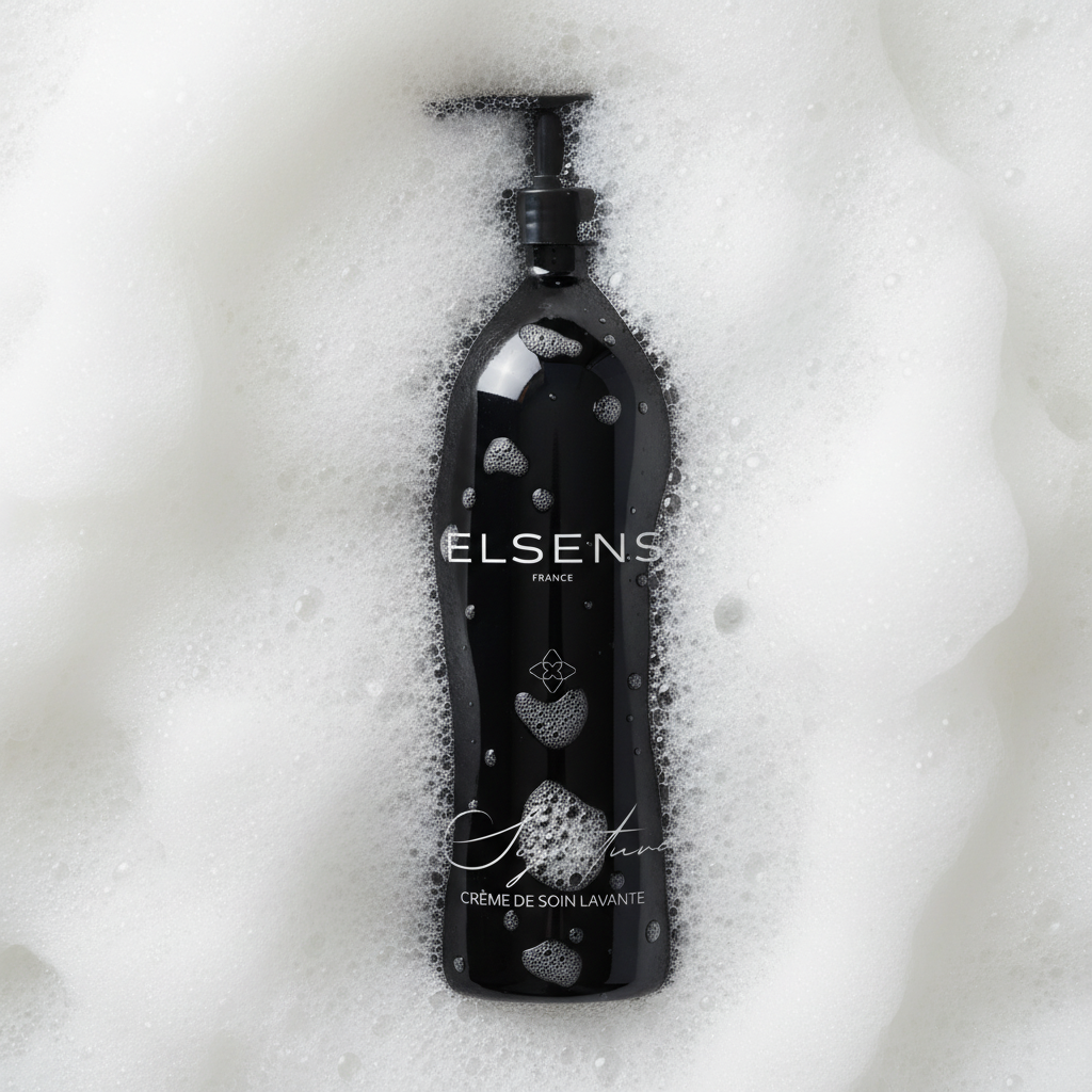 Produit Elsens dans une mousse délicate